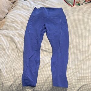 Royal Blue High-Waist Athletic Leggings